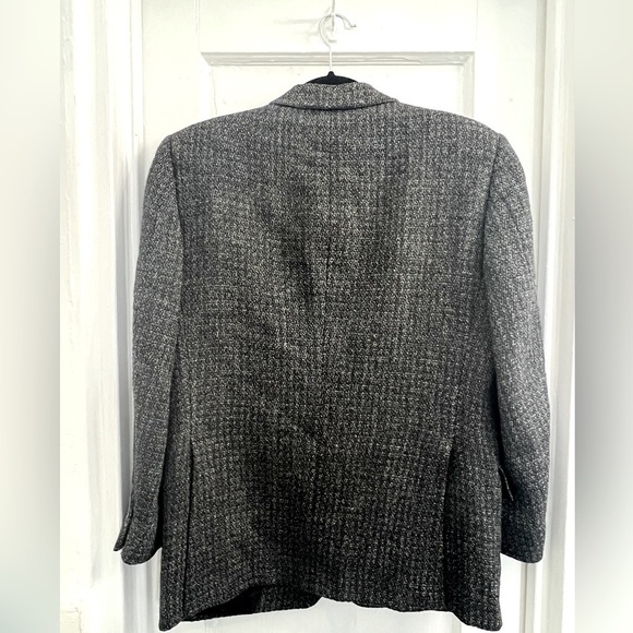 Vintage Christian Dior Monsieur Tweed 2-button Grey Blazer in 40R - Picture 4 of 8